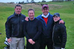 Team Turner led by Jason Turner (2nd from right) with ex-player John McPhail