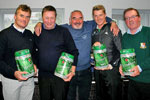 Phil Smith of Town Centre Citroen presenting winners of nearest the pin on par 3s